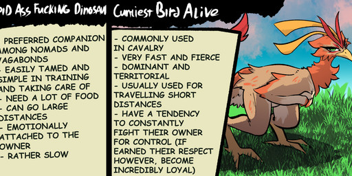 6_legs ambiguous_gender balls beak duo feral fur genitals green_eyes horn looking_at_viewer male multi_leg multi_limb tail text brradett avian hybrid scalie absurd_res colored digital_media_(artwork) english_text hi_res