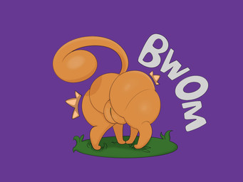 all_fours big_butt big_pussy big_tail butt butt_growth female feral genital_growth genitals growth hyper hyper_genitalia lips orange_body orange_legs orange_paws orange_tail orange_vulva plump_labia presenting presenting_hindquarters presenting_vulva pussy_growth solo tail thick_lips thick_tail vulva alpog21_(artist) trod domestic_cat felid feline felis mammal hi_res