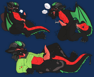anal anal_masturbation anal_penetration animal_genitalia animal_penis anthro anus autopenetration blush bodily_fluids bottomless breath claws clothed clothing cum erection fingering fingering_own_slit fingering_self fur genital_fluids genital_slit genitals holding_penis horn knot looking_at_viewer male masturbation nude open_mouth panting penetration penile penile_masturbation penis presenting presenting_penis sex simple_background slit_fingering slit_masturbation slit_play smile solo spiral spiral_eyes sweat sweatdrop tail tail_fetish tail_in_ass tail_in_own_ass tail_insertion tail_masturbation tail_play tail_sex teeth text thick_tail tongue tongue_out transparent_background wings yuckydizzy mythology dragon goo_creature mythological_creature mythological_scalie scalie alpha_channel digital_media_(artwork) hi_res multiple_images