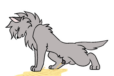 animal_genitalia animal_penis animated_gif bodily_fluids breath breathing canine_genitalia canine_penis cheek_tuft crouching eyes_closed facial_tuft feral fur genital_fluids genitals grey_body grey_fur head_tuft infinite_genital_fluids infinite_urine male neck_tuft panting peeing penis sheath solo throbbing throbbing_penis tuft urine urine_on_ground urine_pool urine_stream watersports ignoremeee22 canid canine canis hybrid mammal wolf wolfdog 3:2 animated short_playtime