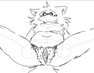 andromorph anthro belly blush blush_lines ear_tuft femboy genitals intersex looking_at_viewer mask navel pubes solo spread_legs spreading tuft vulva mentain_deow changed_(video_game) puro_(changed) canid canine canis goo_creature mammal wolf aliasing digital_media_(artwork) monochrome trans_(lore) trans_man_(lore)