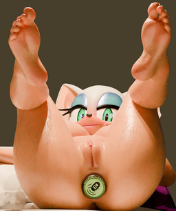 anal anal_storage anthro anus bat_ears bed beverage_can bodily_fluids breasts butt butt_focus cavity_storage colored_nails feet female foot_focus fur furniture genitals green_eyes heart_eyes heart_pupils heart_symbol humanoid_feet looking_at_viewer looking_down looking_down_at_viewer lying lying_on_bed nails nude object_in_ass object_penetration object_vore on_bed pillow plantigrade relaxing simple_background smile smiling_at_viewer soles spread_legs spreading sweat tan_body vore vulva white_body white_fur betterbeans_(artist) nottanj_(modeler) monster_energy sega sonic_the_hedgehog_(series) rouge_the_bat bat mammal 3d_(artwork) 5:6 blender_(artwork) blender_cycles_(artwork) digital_media_(artwork) hi_res