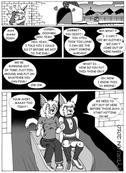 anthro blush clothed clothing collar crossdressing dark dialogue ear_piercing embarrassed female group heart_symbol humor kissing male male/female outside piercing public romantic romantic_ambiance romantic_couple sex tail text tunnel_of_love tydrian domestic_cat felid feline felis mammal 2010 comic english_text monochrome