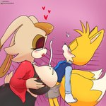 2_tails age_difference anthro big_breasts bodily_fluids breast_play breasts cum cum_on_breasts duo female genital_fluids male male/female multi_tail older_female sex tail titfuck berkthejerk sega sonic_the_hedgehog_(series) miles_prower vanilla_the_rabbit canid canine fox lagomorph leporid mammal rabbit 1:1 hi_res