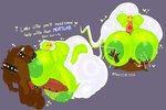 big_butt breast_play breasts butt female genitals hyper hyper_genitalia licking oral overweight overweight_female sex tail text thick_tail titfuck tongue tongue_out tongue_wrap brasive bear mammal nuclear_snake ursine 3:2 absurd_res english_text hi_res