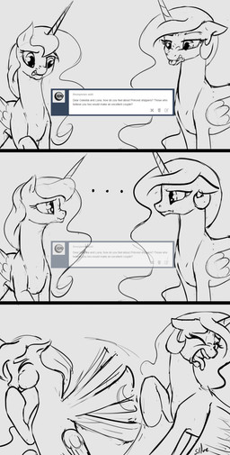 2015 english_text equine female feral friendship_is_magic horn mammal my_little_pony princess_celestia_(mlp) princess_luna_(mlp) silfoe text winged_unicorn wings
Rating: Safe
Score: 6
User: Robinebra
Date: March 02, 2015 2015 english_text equine female feral friendship_is_magic horn mammal my_little_pony princess_celestia_(mlp) princess_luna_(mlp) silfoe text winged_unicorn wings
Rating: Safe
Score: 6
User: Robinebra
Date: March 02, 2015