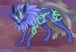 blue_body blue_fur feral fur glowing glowing_eyes glowing_markings male mane markings solo white_eyes conditional_dnp wolftacos runescape canid canine esshound_(runescape) mammal nature_esshound_(runescape) absurd_res digital_media_(artwork) hi_res