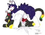 bodily_fluids cum cum_inside doggystyle duo female feral from_behind_position genital_fluids genitals looking_at_viewer male male/female penetration penis pussy sex surprised_expression tail vaginal vaginal_penetration kitsune_youkai nexomon basten_(nexomon) frulf_(nexomon) nexomon_(species) 2021 dated flat_colors hi_res