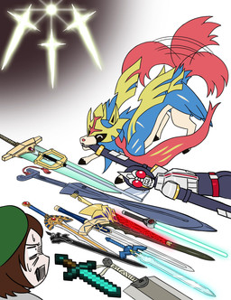 ^_^ ambiguous_gender armor beret bite blue_body blue_fur broadsword brown_hair clothing dragging dragon_slayer_(berserk) duo eyes_closed female feral fetch fur greatsword hair hat headgear headwear helmet humor keyblade lying master_sword melee_weapon object_in_mouth open_mouth presenting_gift red_body red_fur shocked simple_background smile sword swords_of_revealing_light_(yu-gi-oh!) tail tail_motion tailwag weapon white_background prototype2d berserk_(series) capcom clover_studio dragon_quest dragon_quest_i fate_(series) kamen_rider kamen_rider_black_rx kamen_rider_blade kingdom_hearts microsoft minecraft mojang nintendo okami_(capcom) pokemon square_enix sword_art_online the_legend_of_zelda type-moon xbox_game_studios yu-gi-oh! gloria_(pokemon) canid canine crowned_sword_zacian generation_8_pokemon human legendary_pokemon mammal pokemon_(species) zacian 2019 absurd_res crossover hi_res unavailable_at_source