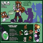 female inanimate_transformation statue_transformation text transformation ifra sega sonic_the_hedgehog_(series) lila_the_tanuki_(ifra) canid canine chao_(sonic) mammal motobug raccoon_dog tanuki 1:1 english_text model_sheet