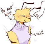 ambiguous_gender anthro biceps biped blush blush_lines clothing duo fur purple_clothing purple_shirt purple_topwear shirt sleeveless_shirt slim_ambiguous slim_anthro solo_focus topwear yellow_body yellow_fur bunonthemoon arthropod hymenopteran insect wasp 2025