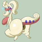 antennae_(anatomy) anthro anus big_anus big_breasts big_butt breasts butt female genitals huge_anus non-mammal_breasts pussy simple_background smile solo tail suprajanken nintendo pokemon generation_6_pokemon goo_creature goodra pokemon_(species) 1:1 hi_res