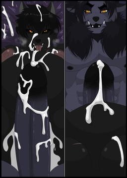 after_sex anthro big_penis black_body black_border black_fur black_nose blush bodily_fluids border breasts cum cum_in_vagina cum_inflation cum_inside dominant dominant_pov duo erection female female_pov first_person_view fur genital_fluids genitals hair huge_penis humanoid_genitalia humanoid_penis inflation looking_at_viewer looking_pleasured male male/female male_pov muscular muscular_anthro muscular_male nipples nude penetrating_pov penis precum scar sex smile submissive submissive_pov teeth yellow_eyes calheb-db calheb_(calheb-db) darkwolf_(darkwolfdemon) canid canine canis mammal wolf absurd_res digital_media_(artwork) hi_res