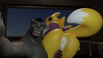 anthro camera duo ear_piercing facial_piercing female genitals holding_camera holding_object looking_at_viewer looking_mad male male/female melanistic nose_piercing nose_ring piercing presenting presenting_pussy pussy ring_piercing selfie septum_piercing septum_ring saltysweets bandai_namco digimon ubzerd_(character) canid digimon_(species) felid mammal pantherine renamon 16:9 3d_(artwork) 4k absurd_res digital_media_(artwork) hi_res huge_filesize widescreen