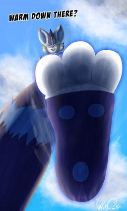 anthro claws dialogue duo feet foot_fetish foot_focus male paws soles speech_bubble steam stomping teasing text toe_claws anthony444333 nintendo pokemon cinderace generation_8_pokemon mammal pokemon_(species) absurd_res english_text hi_res