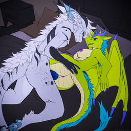 anthro breasts duo female male male/female penetration penile penile_penetration penis_in_vagina vaginal vaginal_penetration angiewolf mythology brai_starweaver_(datdirtyoreo) lass_(datdirtylime) dragon mythological_creature mythological_scalie scalie vernid 1:1 absurd_res hi_res