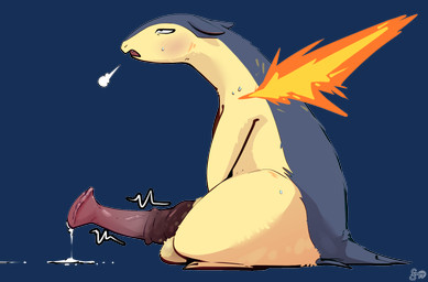 animal_genitalia animal_penis balls big_penis biped blue_body blue_fur blush bodily_fluids breath cum cum_drip dripping ejaculation equine_genitalia equine_penis erection eye_roll feet fire flared_penis fur genital_fluids genitals huge_penis looking_pleasured male medial_ring motion_lines nude open_mouth penis pink_penis sheath side_view simple_background solo standing sweat sweatdrop throbbing throbbing_penis toes transparent_background yellow_balls yellow_body yellow_fur fizzpop nintendo pokemon generation_2_pokemon pokemon_(species) typhlosion 2025 alpha_channel digital_drawing_(artwork) digital_media_(artwork) hi_res signature