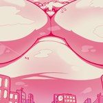 aircraft anthro belly big_belly big_breasts biped black_sclera breasts city cityscape cloud curled_horn female female_anthro fur hair horn huge_belly huge_breasts hyper hyper_belly hyper_breasts long_hair macro_female messy_hair vehicle vvmilotic mythology vee_(vvmilotic) dragon furred_dragon furred_scalie mythological_creature mythological_scalie scalie hi_res