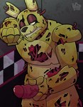 genitals grunting machine male masturbation penis robot_gore solo ditzy_disco five_nights_at_freddy's five_nights_at_freddy's_3 scottgames springtrap_(fnaf) animatronic robot hi_res