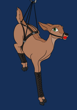 armbinder ball_gag bdsm binder_(restraint) bondage bondage_gear bound bridle captured female feral gag gagged green_eyes harness leather restraints simple_background slave solo straps submissive submissive_female suspension transparent_background young fuckemall deer mammal absurd_res alpha_channel hi_res