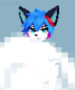 angry anthro blue_body blue_eyes blue_fur blue_hair blue_pupils blush bottomwear clothed clothing cross-popping_vein crossgender embarrassed female fur gender_transformation hair legwear long_hair looking_at_viewer male multicolored_body multicolored_fur navel open_mouth pants potion pupils ribbons shirt shorts simple_background solo stockings t-shirt teeth throwing_object throwing_potion topwear transformation white_body white_fur colwoof28 corsod_(colwoof28) canid canine canis fox mammal 2025 5:6 animated digital_media_(artwork) no_sound pixel_(artwork) pixel_animation short_playtime webm