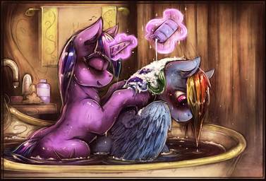 2015 bantha bathtub blue_fur blush colored cutie_mark duo equine eyes_closed female female/female feral friendship_is_magic fur hair hi_res horn levitation long_hair magic mammal multicolored_hair my_little_pony pegasus purple_fur rainbow_dash_(mlp) rainbow_hair smile twilight_sparkle_(mlp) unicorn water wet wings
Rating: Questionable
Score: 16
User: lemongrab
Date: February 27, 2015 2015 bantha bathtub blue_fur blush colored cutie_mark duo equine eyes_closed female female/female feral friendship_is_magic fur hair hi_res horn levitation long_hair magic mammal multicolored_hair my_little_pony pegasus purple_fur rainbow_dash_(mlp) rainbow_hair smile twilight_sparkle_(mlp) unicorn water wet wings
Rating: Questionable
Score: 16
User: lemongrab
Date: February 27, 2015