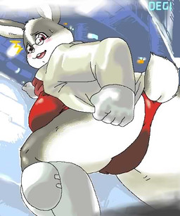anthro blush boots breasts butt clothing crossgender eyewear female footwear glasses looking_at_viewer open_mouth overweight overweight_anthro overweight_female pince-nez rear_view shirt shoes solo star topwear degi nintendo star_fox peppy_hare hare lagomorph leporid mammal 5:6 colored