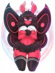 abstract_background antennae_(anatomy) big_breasts black_hair blue_eyes breasts butt butt_from_the_front clothing female hair insect_wings legwear looking_at_viewer looking_down navel smile solo stockings thick_thighs tuft wings thescarletdevil mika_(mikothemoth) animal_humanoid arthropod arthropod_humanoid humanoid insect insect_humanoid lepidopteran lepidopteran_humanoid moth moth_humanoid 2016 digital_media_(artwork) hi_res