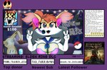 anthro bedroom big_breasts breasts chat chat_box cleavage clothed clothing donation_alert electronics female game_cover gesture hair hand_gesture headphones livestream nipple_outline plushie pokeball pokemorph red_hair solo stream_chat text v_sign cosmonaut elden_ring fromsoftware nintendo pokemon braixen generation_6_pokemon generation_7_pokemon mimikyu pokemon_(species) english_text hi_res