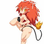 areola big_breasts big_butt breasts butt female hair huge_breasts humanoid_pointy_ears long_hair looking_at_viewer nipples not_furry orange_hair pointy_ears short_stack side_view solo thick_thighs yellow_eyes jadf disgaea nippon_ichi_software beastmaster_(disgaea) humanoid 1:1 cel_shading digital_drawing_(artwork) digital_media_(artwork) hi_res portrait shaded three-quarter_portrait