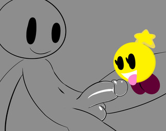 balls clothing duo erection excited female footwear footwear_only genitals imminent_sex male male/female mostly_nude not_furry nude penis shoes shoes_only tongue tongue_out mark_m mario_and_luigi_(series) mario_bros nintendo anon starlow human mammal sphere_creature star_sprite waddling_head