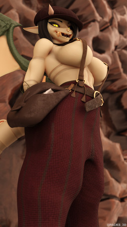 anthro bag breasts clothing female hat headgear headwear horn looking_at_viewer nipple_slip overalls satchel simple_background smile solo tail toothy_smile wings packs_3d samzan_(modeler) deadlock_(game) valve valve_corporation ivy_(deadlock) gargoyle 3d_(artwork) 4k 9:16 absurd_res blender_(artwork) digital_media_(artwork) hi_res