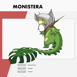 2_toes 3_fingers 4_fingers anthro brown_clothing brown_topwear closed_smile clothed clothed_anthro clothed_male clothing feet fingers forked_tongue furrowed_eyebrows green_body green_skin green_tail grey_hood hood_up leaf_tail_tip light long_tail long_tongue male male_anthro markings mouth_closed multicolored_body multicolored_skin no_eyebrows pink_tongue plant rectangle red_eyes semi-anthro smile solo tail text text_box toes tongue topwear yellow_markings inkarat_mittongtare fakemon elemental_creature flora_fauna monistera reptile scalie 1:1 2021 absurd_res colored digital_drawing_(artwork) digital_media_(artwork) english_description english_text full-length_portrait hi_res lighting portrait shaded