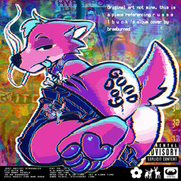 4_toes abstract_background anthro backsack balls big_butt black_eyes black_nose blue_hair bodily_fluids body_writing bottomwear bottomwear_down bright_colors butt cheek_tuft cigarette clothed clothing collar commando countershade_face countershade_tail countershading drooling drugs facial_tuft feet fluffy fluffy_tail fur genitals glitch hair half-closed_eyes humanoid_genitalia humanoid_penis leg_scar looking_at_viewer lying male male/male marijuana markings narrowed_eyes neck_tuft on_side ownership pants pants_down partially_clothed pawpads penis pet_praise pink_body pink_fur praise psychedelic psychedelic_background purple_pawpads saliva scar scut_tail short_tail shorts smile smiling_at_viewer smoke smoking smoking_cigarette solo substance_intoxication tail text thick_thighs thigh_scar toes tongue tongue_out tuft wounded writing_on_butt noelleyy russelbuck_(copyright) noel_(noelleyy) canid canine canis deer domestic_dog husky hybrid mammal nordic_sled_dog spitz 1:1 2026 chromatic_aberration digital_drawing_(artwork) digital_media_(artwork) english_text hi_res