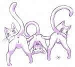 anus backsack balls bent_over butt female feral genitals group male nude presenting presenting_hindquarters presenting_partner pussy simple_background spread_legs spreading take_your_pick trio white_background aogami sailor_moon_(series) artemis_(sailor_moon) diana_(sailor_moon) luna_(sailor_moon) domestic_cat felid feline felis mammal 2013 sketch daughter_(lore) father_(lore) father_and_child_(lore) father_and_daughter_(lore) mother_(lore) mother_and_child_(lore) mother_and_daughter_(lore) parent_(lore) parent_and_child_(lore) parent_and_daughter_(lore)