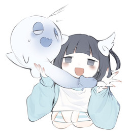 balls bodily_fluids cum cum_on_hand duo erection female genital_fluids genitals handjob humanoid_genitalia humanoid_penis interspecies male male/female not_furry penile penis sex simple_background small_but_hung striped_bikini_top white_background 9999gpera ghost human mammal sphere_creature spirit