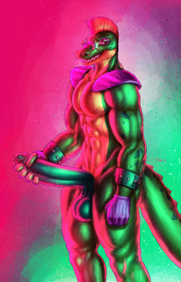 anthro balls big_penis erection eyewear genitals green_body humanoid_genitalia humanoid_penis male muscular muscular_anthro muscular_male on_stage penis penis_grab side_eye side_view smile solo standing sunglasses tail thick_tail toothy_grin shybird five_nights_at_freddy's five_nights_at_freddy's:_security_breach scottgames steel_wool_studios montgomery_gator alligator alligatorid crocodilian reptile scalie absurd_res hi_res
