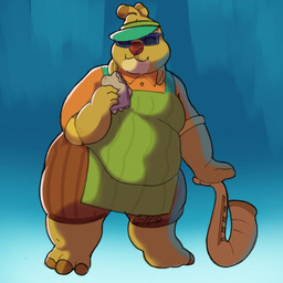 3_toes antennae_(anatomy) anthro anthrofied apron clothed clothed_anthro clothed_male clothing collared_shirt dipstick_antennae eating eyewear feet food green_apron green_clothing green_visor hat headgear headwear holding_food holding_object holding_sandwich leaning_on_object male multicolored_antennae musical_instrument obese obese_anthro obese_male orange_clothing orange_polo_shirt orange_shirt orange_topwear overweight overweight_anthro overweight_male polo_shirt red_nose sandwich_(food) saxophone shirt solo standing sunglasses toes topwear visor_cap wind_instrument woodwind_instrument yellow_body guipo disney lilo_and_stitch stitch! reuben_(lilo_and_stitch) alien experiment_(lilo_and_stitch) 1:1 2024 digital_drawing_(artwork) digital_media_(artwork) hi_res shaded