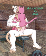 4_toes anthro anthro_on_anthro anthro_on_bottom anthro_on_top anthro_penetrated anthro_penetrating anthro_penetrating_anthro anus audible_ejaculation balls barbell barefoot biceps big_balls big_breasts big_penis bite bodily_fluids body_part_in_pussy bouncing_balls bouncing_breasts breast_size_difference breasts claws cum cum_in_pussy cum_inside curvy_anthro curvy_figure curvy_gynomorph curvy_intersex dominant dominant_anthro dominant_gynomorph dominant_intersex dumbbell duo erection fast_sex feet female female_on_top female_penetrated fingers from_front_position fur genital_fluids genitals gym gynomorph gynomorph/female gynomorph_on_bottom gynomorph_penetrating gynomorph_penetrating_female inner_ear_fluff intersex intersex/female intersex_on_bottom intersex_penetrating intersex_penetrating_female large_penetration larger_anthro larger_gynomorph larger_intersex looking_pleasured mastery_position mature_gynomorph mature_intersex moan multiple_angles muscular muscular_anthro muscular_gynomorph muscular_intersex nipples nude on_bottom on_top orgasm penetration penile penile_penetration penis penis_in_pussy pink_body pink_fur rough_sex sex shoulder_bite size_difference slim smaller_anthro smaller_female smaller_penetrated stretched_pussy submissive submissive_anthro submissive_female throbbing throbbing_balls throbbing_penis toes tuft vaginal vaginal_penetration vein veiny_penis voluptuous voluptuous_anthro voluptuous_gynomorph voluptuous_intersex weight_bench weights juvira oolay-tiger sound_warning angela_(juvira) rikki_landon domestic_cat felid feline felis mammal pantherine tiger animated hi_res short_playtime sound webm