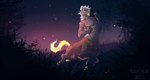 brown_body brown_fur detailed_background fur grass grin hair male night nude outside plant sky smile solo star starry_sky white_hair ravoilie canid canid_taur canine canine_taur canis mammal mammal_taur taur wolf wolf_taur 2021 digital_media_(artwork) hi_res