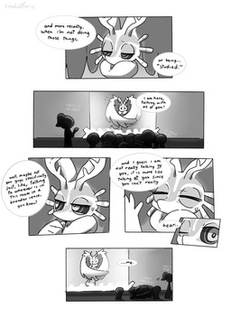 ambiguous_gender anthro antlers biped black_sclera bodily_fluids border chest_tuft countershading dialogue eyes_closed female fluffy fluffy_tail group head_wings horn huge_wings laboratory laboratory_equipment laboratory_glassware lonely mouthless narrowed_eyes neck_tuft one_eye_closed pupils raised_hand scientific_instrument solo_focus speech_bubble sweat sweatdrop tail talking_to_self test_tube text tuft unusual_wing_placement white_border white_pupils wings kamabokobun kirby_(series) kirby_and_the_forgotten_land nintendo fecto_elfilis alien chinchilla chinchillid human mammal rodent starling_(kirby) 2022 black_and_white comic constructed_language english_text fictional_language hi_res monochrome signature sketch translated