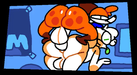 anal anal_penetration animated_gif anthro anthro_on_anthro anthro_penetrated anthro_penetrating anthro_penetrating_anthro balls big_butt big_penis blue_clothing blue_hoodie blue_topwear bottomless butt clothed clothed/nude clothing computer duo electronics eyewear from_behind_position fur genitals glasses green_tongue heart_eyes heart_symbol hoodie inside looking_pleasured male male/male male_anthro male_penetrated male_penetrating male_penetrating_anthro male_penetrating_male nude orange_body orange_fur partially_clothed penetration penile penile_penetration penis penis_in_ass perching_position poster rear_view sex smile tan_body tan_fur thick_thighs thrusting tongue tongue_out topwear superiorfox forrest_(chump) soups_(superiorfox) alien bovid canid canine caprine fox goat hybrid mammal 2023 2d_animation animated digital_media_(artwork) short_playtime nonbinary_(lore)