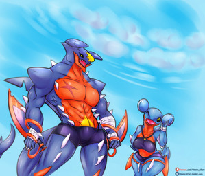 abs anthro anthrofied bandage bikini black_sclera breasts clothed clothing dual_wielding duo female gabite hi_res holding_object holding_weapon knife larger_male looking_at_viewer male mega_evolution mega_garchomp muscular muscular_male nintendo one_eye_closed open_mouth outside pokémon pokémon_(species) scar sharp_teeth shorts size_difference slightly_chubby smaller_female smile spikes swimsuit teeth topless video_games vipery-07 weapon wide_hips wink yellow_eyes
Rating: Safe
Score: 0
User: chdgs
Date: December 12, 2018 abs anthro anthrofied bandage bikini black_sclera breasts clothed clothing dual_wielding duo female gabite hi_res holding_object holding_weapon knife larger_male looking_at_viewer male mega_evolution mega_garchomp muscular muscular_male nintendo one_eye_closed open_mouth outside pokémon pokémon_(species) scar sharp_teeth shorts size_difference slightly_chubby smaller_female smile spikes swimsuit teeth topless video_games vipery-07 weapon wide_hips wink yellow_eyes
Rating: Safe
Score: 0
User: chdgs
Date: December 12, 2018