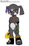 annoyed anthro biped boots clothing eyebrow_piercing facial_markings facial_piercing footwear grumpy head_markings looking_at_viewer male markings mostly_nude piercing scar shoes solo standing lex_cypher slavid laiski 2006 flat_colors low_res