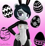 anthro black_hair breasts clothing costume female genitals hair mostly_nude nipples pose pussy reverse_bunny_costume solo splitalien freedom_planet galaxytrail neera_li bear giant_panda mammal 3d_(artwork) digital_media_(artwork) hi_res pinup source_filmmaker_(artwork)