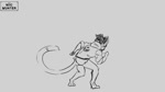 anthro dancing male music music_video solo niicmunter sound_warning stock_shuffle_meme niic_(niicmunter) felid mammal pantherine snow_leopard 16:9 animated digital_media_(artwork) meme short_playtime sound webm widescreen