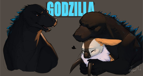 anthro black_body duo eyes_closed heart_symbol hug sharp_teeth simple_background teeth text togaed godzilla_(series) monsterverse mothra_(series) toho godzilla mothra arthropod insect kaiju lepidopteran moth 2021 digital_media_(artwork) english_text hi_res