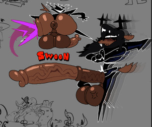 4_fingers animal_genitalia animal_penis anthro antlers anus armor backsack balls big_balls big_butt big_penis black_antlers black_armor black_body black_hair bottom_heavy brown_anus brown_balls brown_body brown_ears brown_penis brown_perineum brown_skin brown_tail butt clothed clothing crossed_arms darkened_anus darkened_balls darkened_genitalia darkened_penis darkened_perineum ear_piercing ear_ring equine_genitalia equine_penis erection fingers fur genital_raphe genitals group hair horn huge_balls huge_penis hyper hyper_balls hyper_genitalia hyper_penis long_hair long_penis looking_at_viewer looking_back male medial_ring mostly_nude penis perineum piercing pose presenting presenting_hindquarters presenting_penis raphe_(anatomy) rear_view ring_piercing scrotal_raphe simple_background solo_focus tail thick_thighs vein veiny_penis x_anus superiorfox deltarune undertale_(series) roaring_knight deer mammal 2026 colored digital_drawing_(artwork) digital_media_(artwork) drawpile_(artwork) flat_colors multiple_images multiple_scenes shaded simple_shading