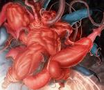 2018 abdominal_bulge abs anal anal_penetration animated balls beard biceps big_balls big_muscles big_penis blue_body blue_skin bodily_fluids bulge demon duo facial_hair forced genitals glans hellboy_(character) hellboy_(series) huge_penis humanoid humanoid_genitalia humanoid_penis loop male muscular muscular_male nasal_penetration nipple_fetish nipple_penetration nipple_play nipple_suck nipples not_furry oral penetration penis quads rape red_body red_skin rokudenashi sex short_playtime size_difference sucking tentacle_penetration tentacle_rape tentacle_sex tentacles triceps unusual_penetration urethral