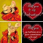 holidays male animancer drakeposting valentine's_day luck_(animancer) dipodid jerboa mammal rodent hi_res meme